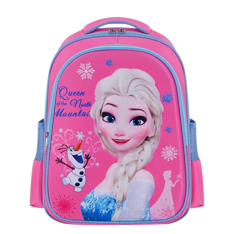 

Disney 3D Pattern School Backpack Waterproof Nylon Kids Backpack Large Capacity Cute Children Backpack with Sponge Back Cushion