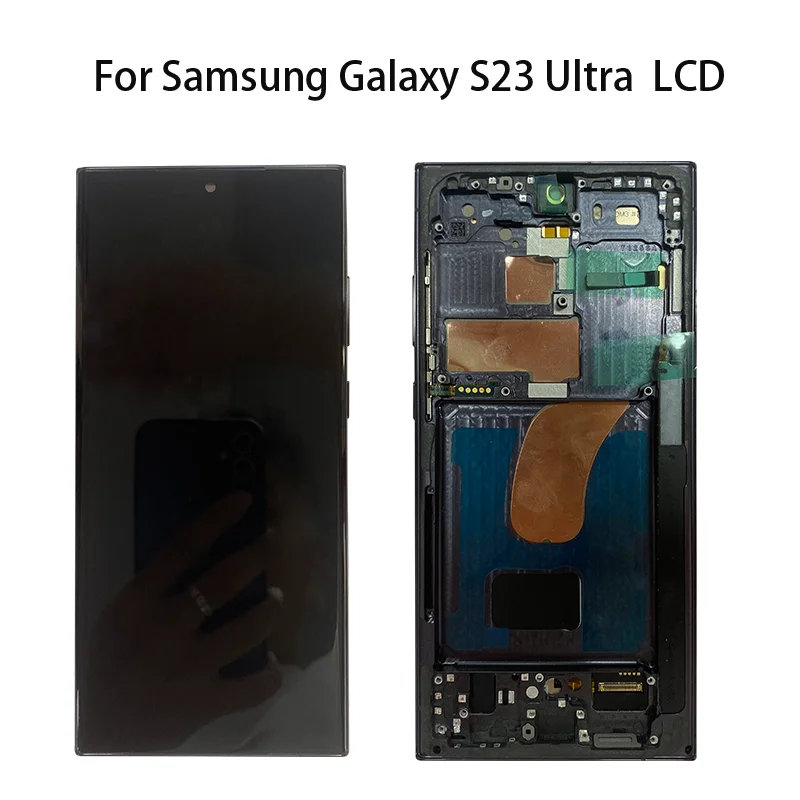 Imagem -02 - Conjunto de Substituição da Tela Sensível ao Toque com Moldura Oled Samsung Galaxy S23 Ultra Lcd Display 5g S918b S918u