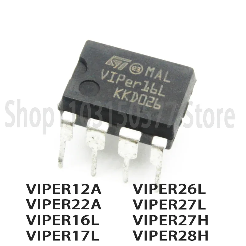 VIPER12A VIPER22A VIPER16L VIPER17L VIPER26L VIPER27L VIPER27H VIPER28H-DIP7/DIP8, 1 unidad