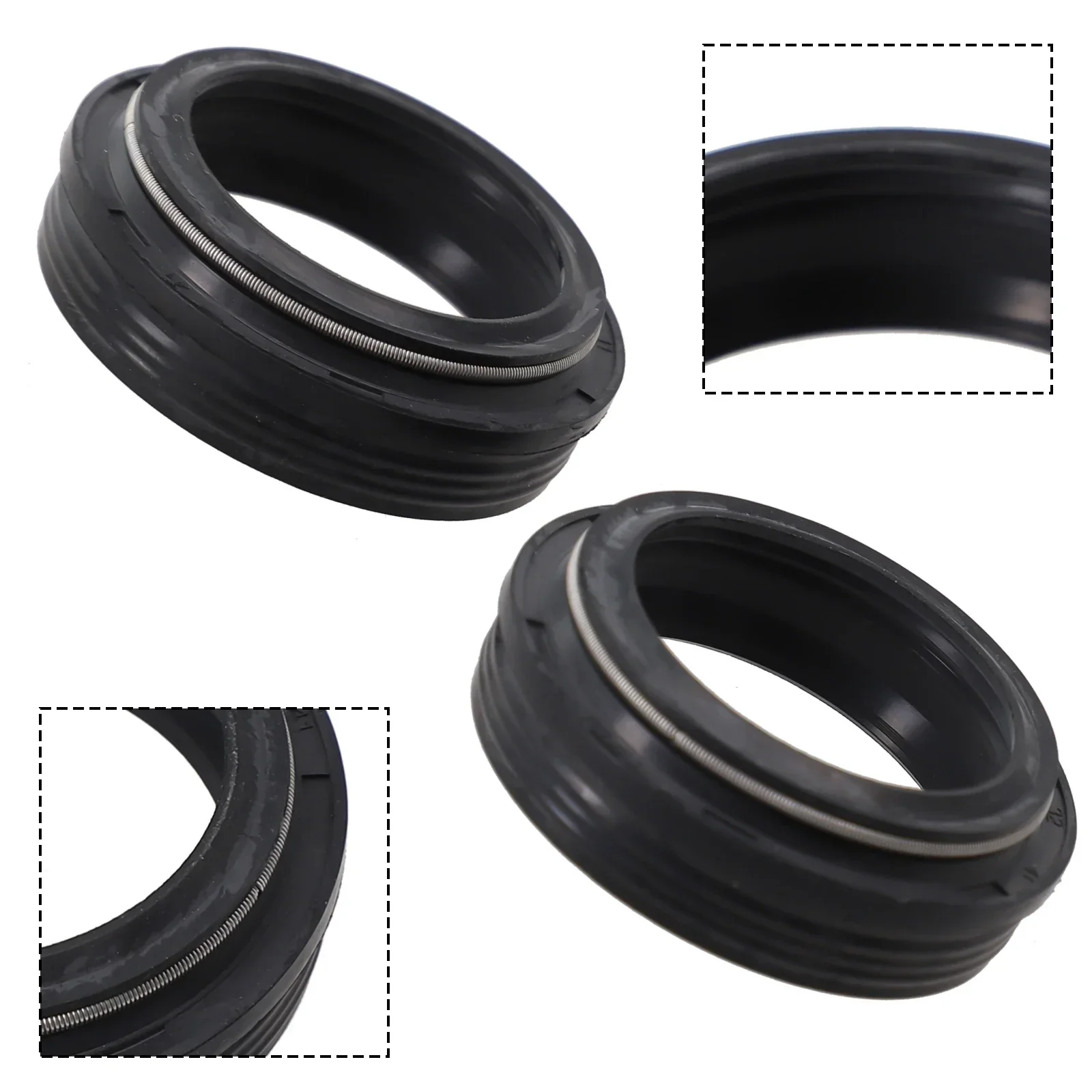 2pcs Bike Bicycle Fork Dusty Seal 28.6/30/32/34mm Dust Wiper Oil Seal Setting Bike Bicycle Fork Dusty Seal