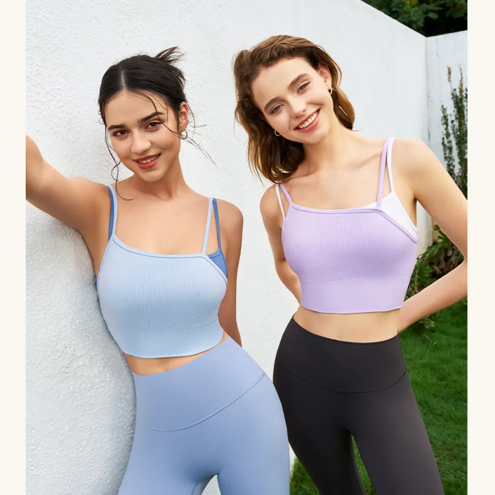 Seamless Yoga Tank Top Womens Fitness Sports Bra With Pads Gym Workout Vest Breathable Athletic Performance Wear For Ruisef