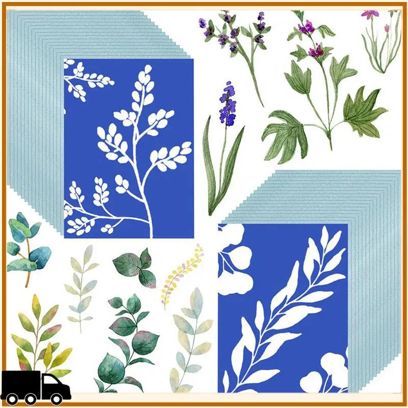 

A35M-120Pcs Cyanotype Paper A5 Sun Print Art Kit High Sensitive Sun Paper Sun Printing Paper Drawing Art Paper