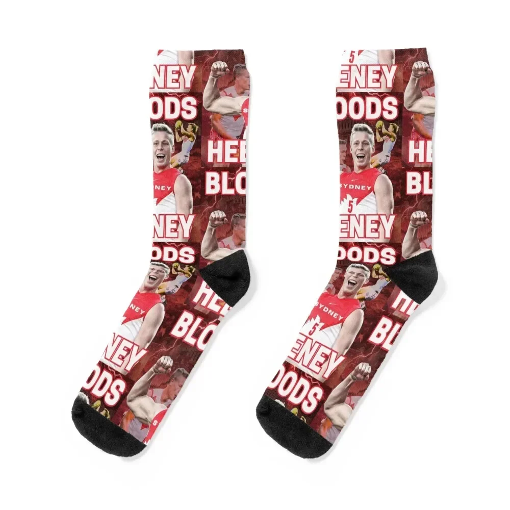 Isaac Heeney Sydney Swans Afl Football Socks loose hockey hiphop Men's Socks Women's