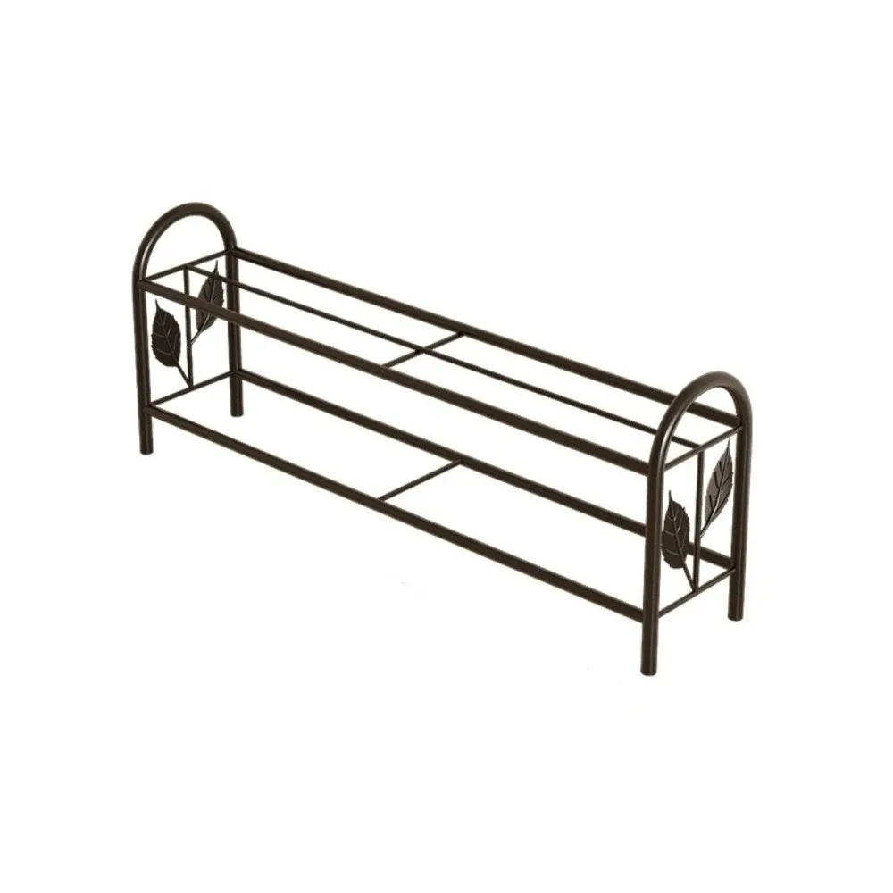Two-Layer Shoe Rack Metal No Installation Needed Shoe Organizer Rack Space Saving Vertical Home Storage Shelf