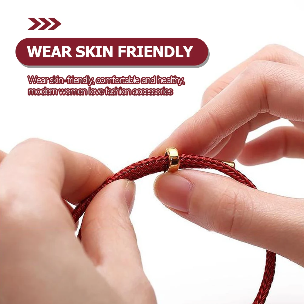 

Red Braided String Bracelet Adjustable Protection Bracelet For Women Men Unisex Chinese New Year Festival Gift Durable