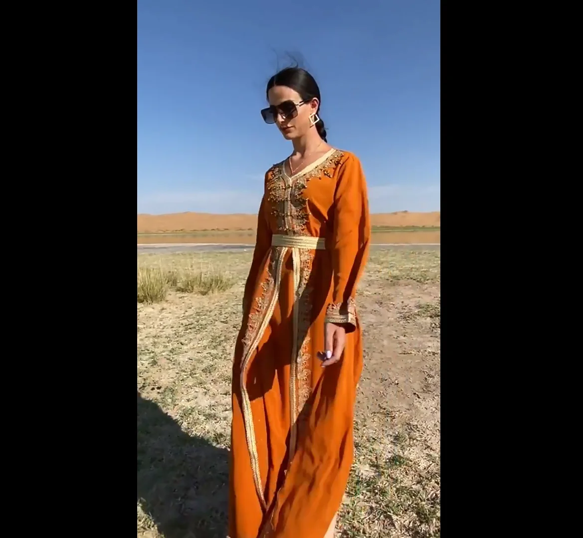 

Роскошные вечерние платья с бриллиантами для женщин, праздничное платье в Дубае, Ид Рамадан, мусульманская Абая, Турция, кафтан, исламская одежда, марокканский халат