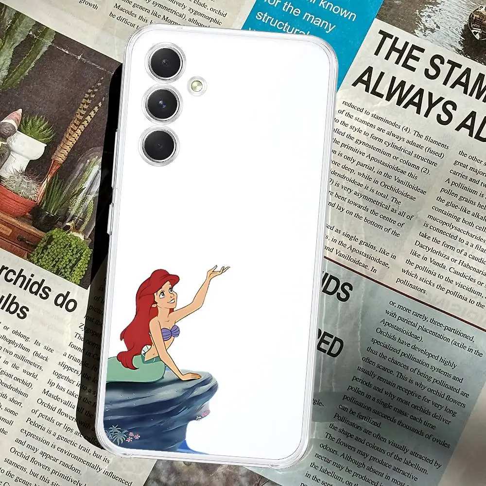 Cute Ariel The M-MermaidS Phone Case For Samsung Galaxy A52 A12 A51 S21 Edge S22ULTRA S23 S24 S25LITE Plus Transparent Cover view 6