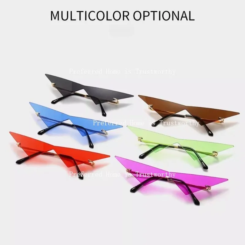 

Triangular Personalized Sunglasses for Men and Women, Fashionable Street Photography, Hip-hop Trend