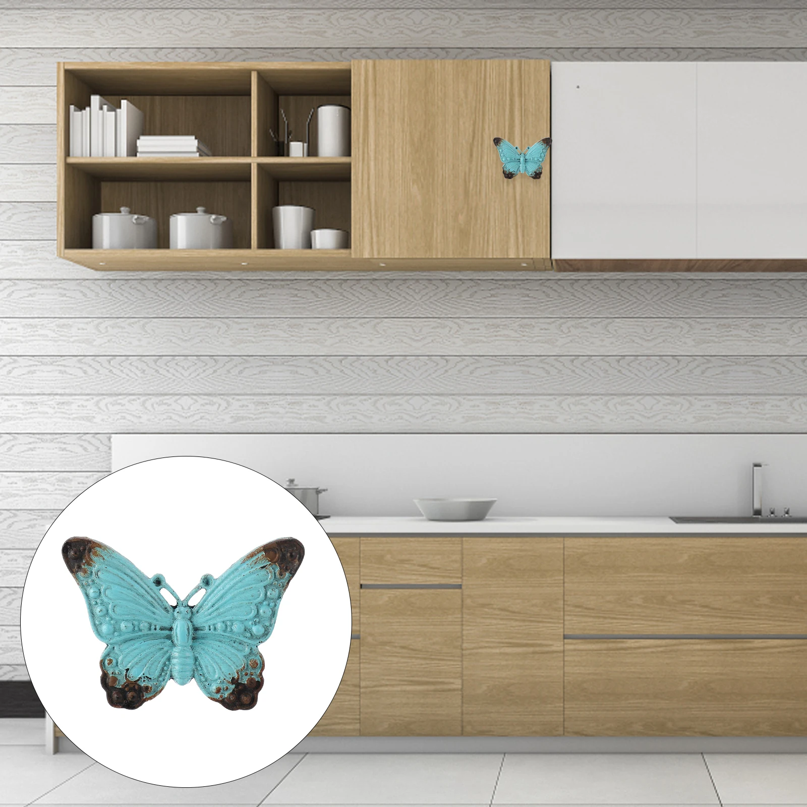 

Butterfly Cabinet H Color Zinc Alloy Easy Installation Drawer Dresser Closet Furniture Hardware Replacement