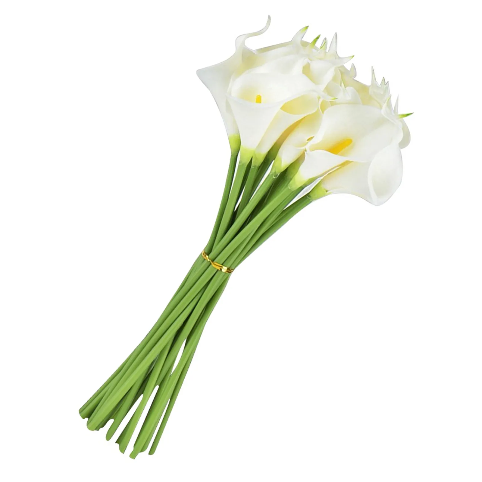 

20Pcs Artificial Flower Bouquet Calla Lily Wedding Bridal Arrangement Realistic PU Decor Home Decoration Birthday Christmas
