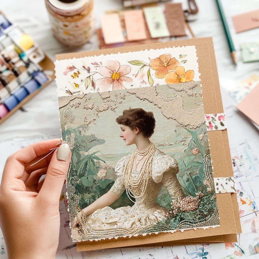 36枚のスクラップブッキング用紙（6インチ×6インチ）：折り紙、スクラップブッキング、かわいいジャンクジャーナル用のかわいい漫画/水玉模様のプリント。