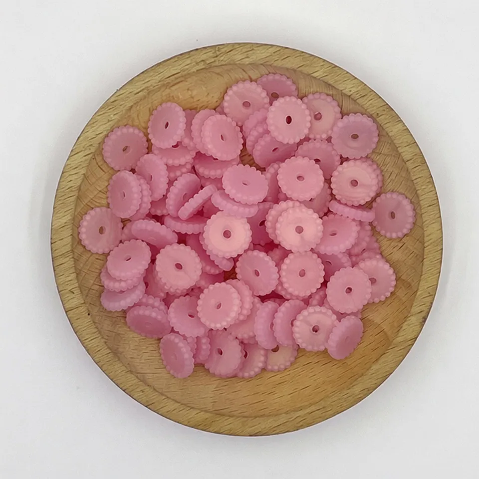 100pcs Gasket Silicone Beads 12mm Round Silicone Bead for Jewelry Necklace Making DIY Pacifier Chain Clips Baby Toys Accessorie