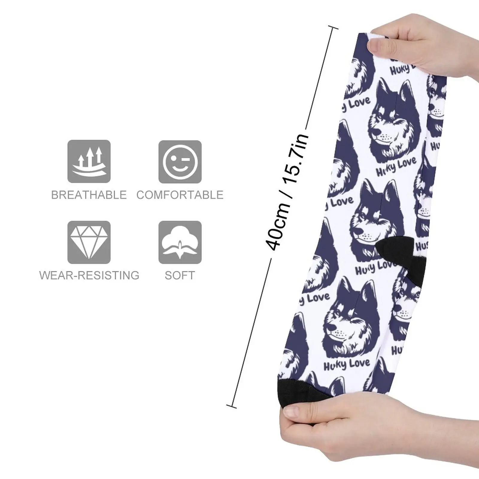 Husky Love Socks Socks men cotton socks man thermal socks for men