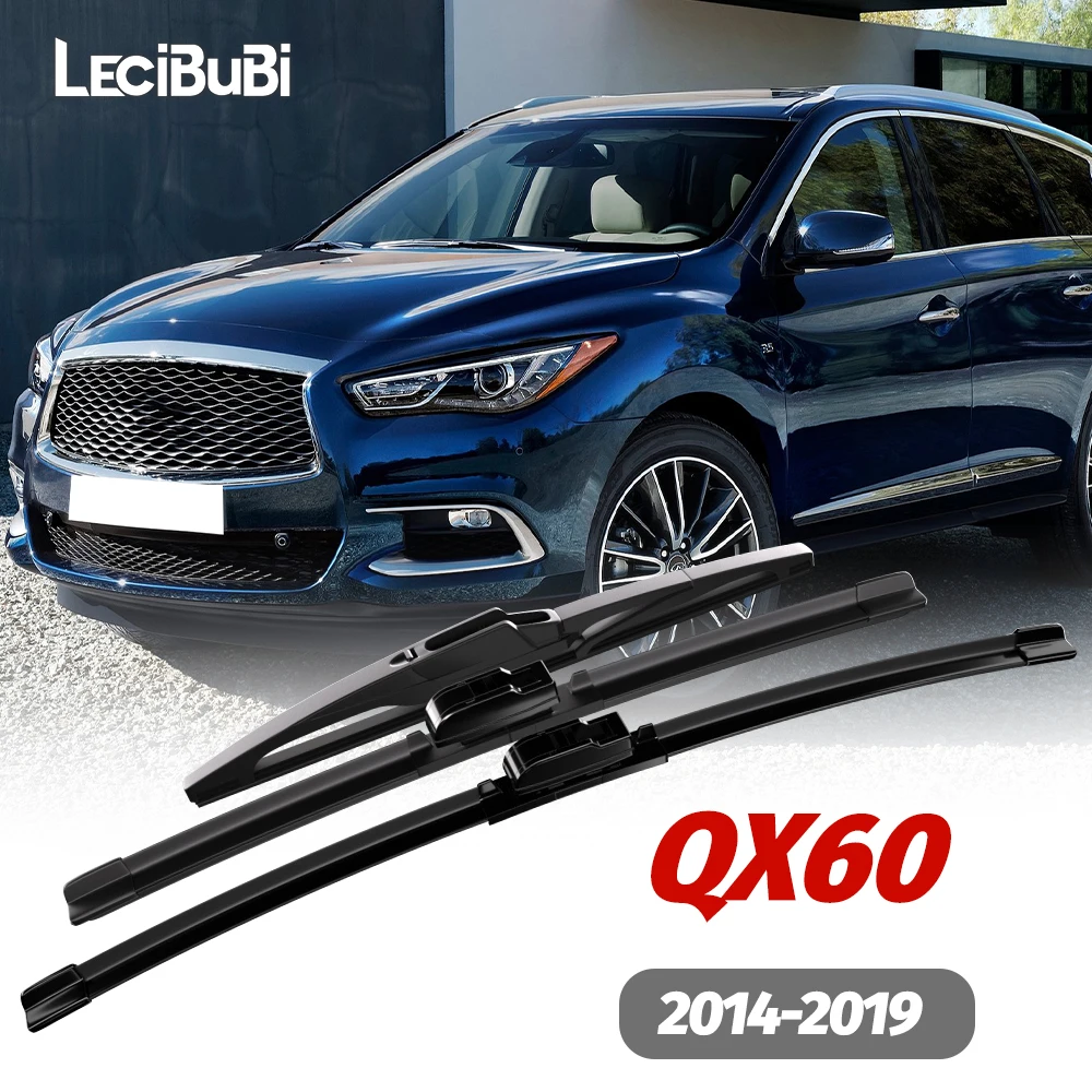 1 Juego de limpiaparabrisas delantero y trasero, limpiaparabrisas para Infiniti QX60 2014-2019 2015 2016 2017 2018, accesorios