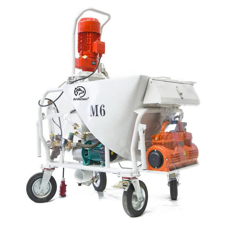 Reliable 380V Electric Gypsum Sprayer with Pump and Motor Engine Components New Used for Plaster Application for Cement Mortar