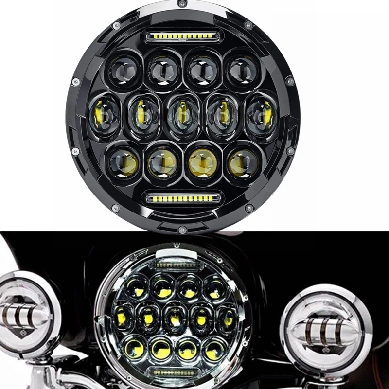 Motorcycle Headlight 7 inch LED For Harley Touring Ultra Classic Electra Street Glide Road King Yamaha Motorcycle Headlamp