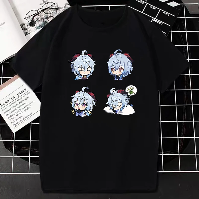 

Hot Anime Game Genshin Impact T Shirt Women Kawaii Character Graphic Tshirts Harajuku Cartoon Streetwear Tee shirt dropshipping