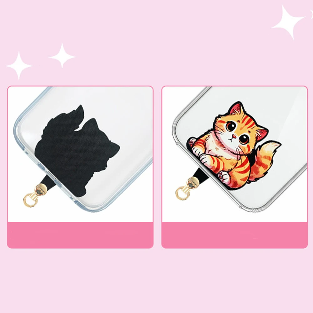 AROPE New Cartoon-Style Colorful Anti-Loss Phone Case Clip with Lanyard Connector and Charging Port