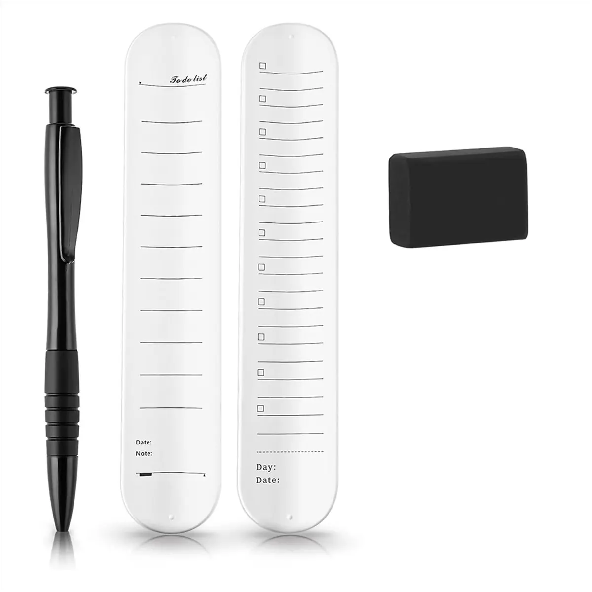 A24I 2 Pcs Reusable Silicone Memo Wrist Band, Waterproof Wearable Memo Wrist Band to Do List Wrist Band