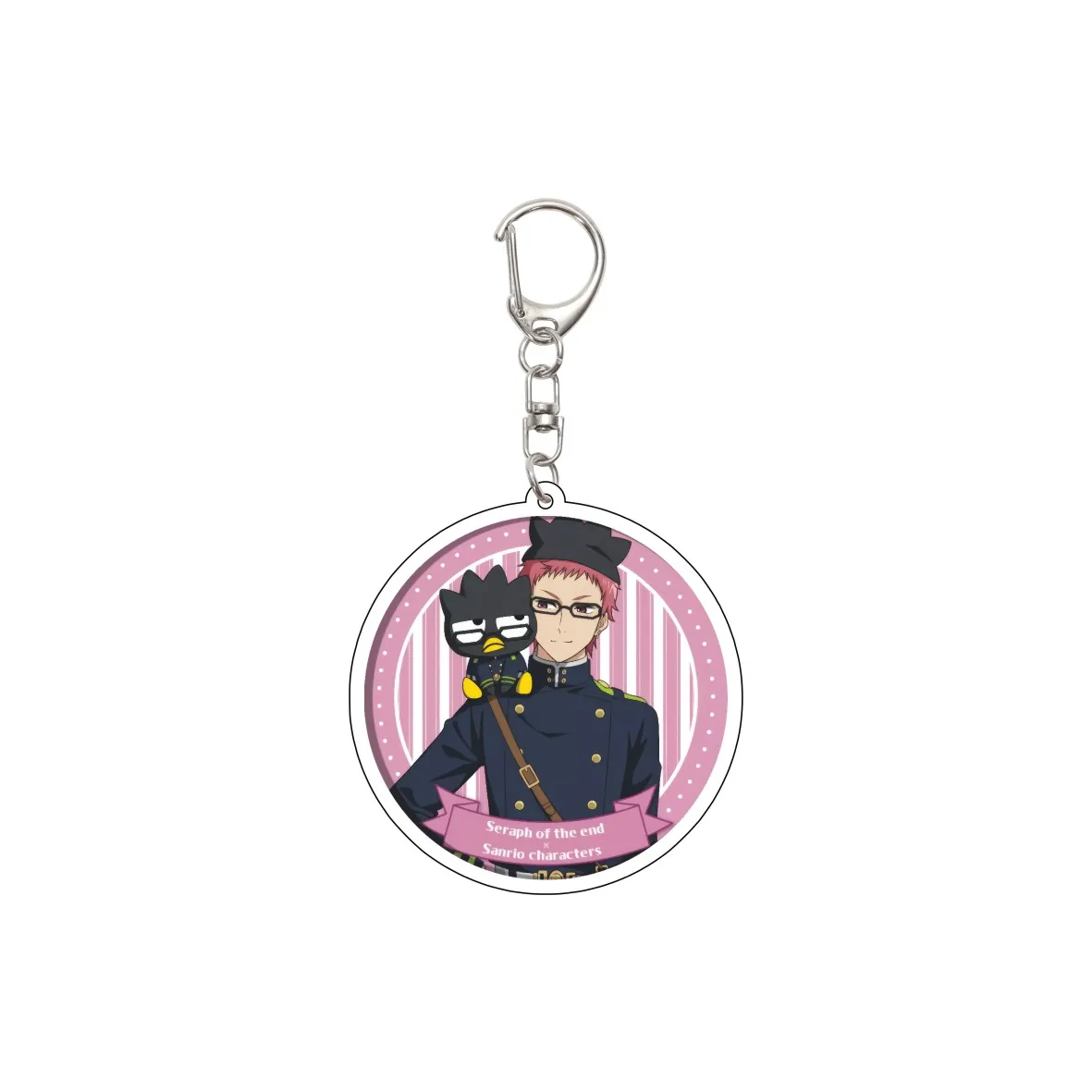 55MM Anime Seraph of the end Keychain Yuichiro Hyakuya/Shinoa Hiiragi/Yoichi Saoto Key Chain Acrylic Model Plate Christmas Gifts