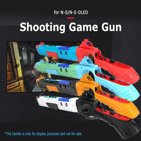 Handle Body Sense Gun Game Gun Shape Handgrip For Switch Controller joycon Accessories For NS OLED Game Machine Gun Holder