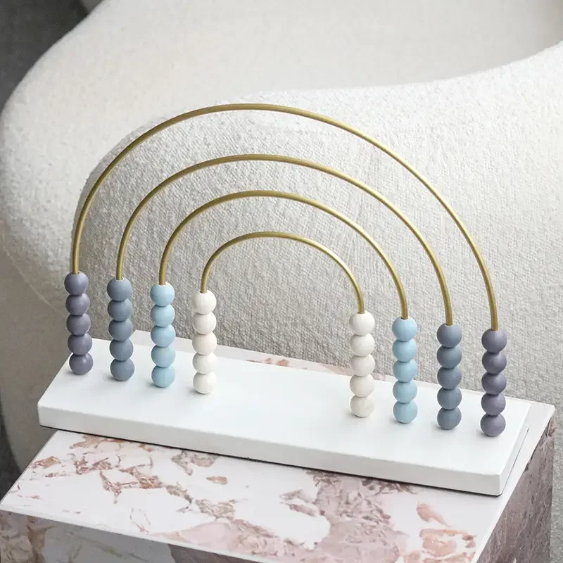 Modern minimalist creative arched ball bead ornament living room children's model room office TV cabinet decoration