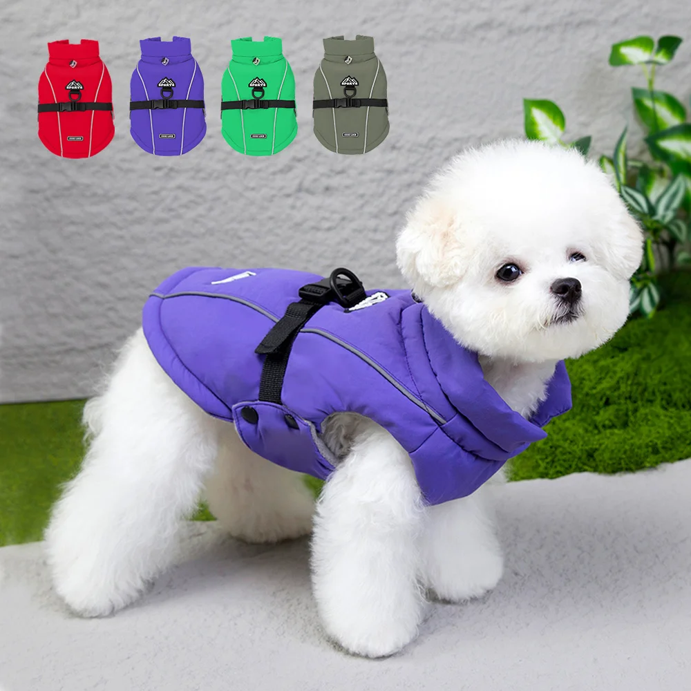 

Warm Winter Dog Clothes Jacket Reflective Dogs Clothing Outfit Pet Puppy Costume Coat For Small Medium Large Dogs Chihuahua Pug