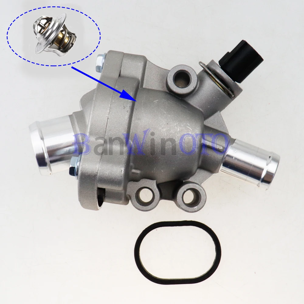 31319606 Car Aluminum Thermostat Housing Engine Coolant Outlet Radiator fit for Volvo C30 C70 S40 S60 V50 V60 XC60 XC70 31411151