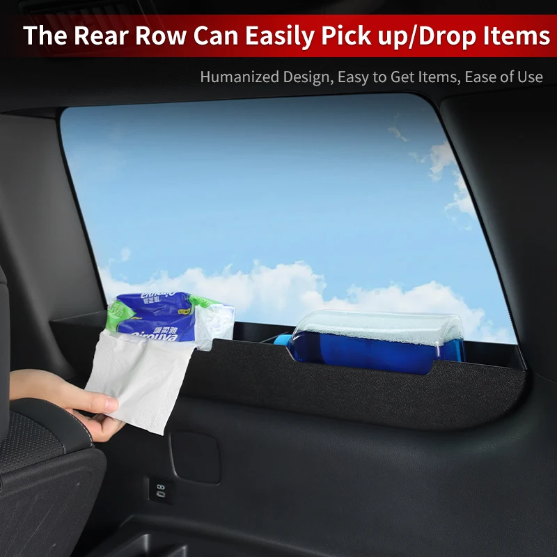 For Lexus GX550 Toyota Land Cruiser Prado LC250 2024-2025 Third Row Side Window Storage Box Organizer Interior Upgrade Accessory