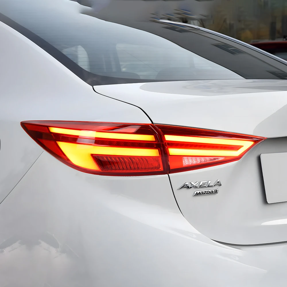

Авто задние фонари для Mazda 3 Axela 2014-2018, светодиодные автомобильные задние фонари в сборе, обновление мигающего указателя поворота, инструмент, автомобильные аксессуары