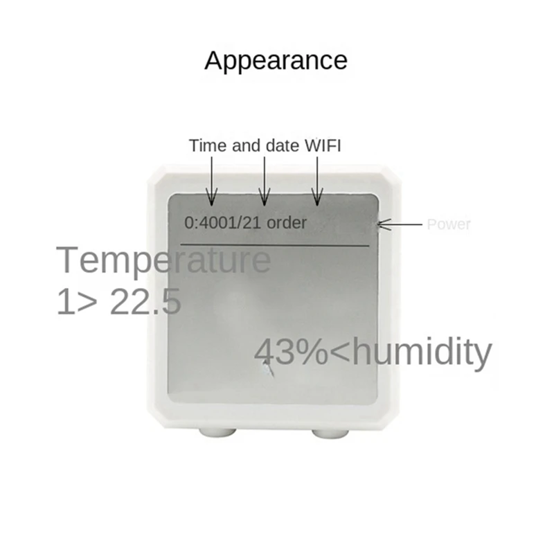 Sensor de temperatura e umidade Tuya WiFi, display LCD, higrômetro interno, aplicativo Smart Life, suporte Alexa, Google Home