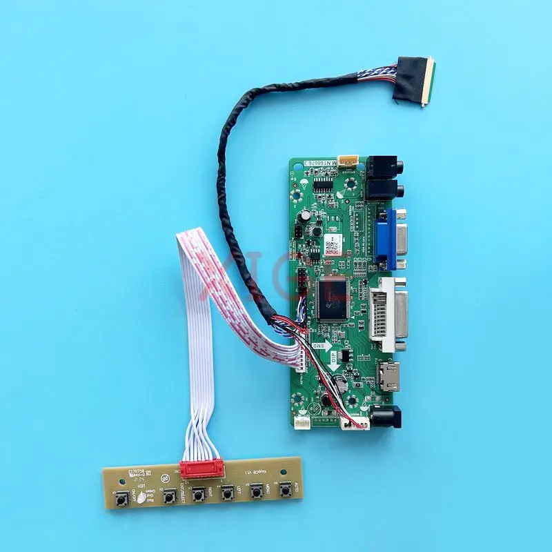 

Для B156XTN04 B156XTT01 плата контроллера DVI VGA Аудио комплект DIY 1366*768 40-Pin LVDS HDMI-совместимый 15,6 "монитор ноутбука