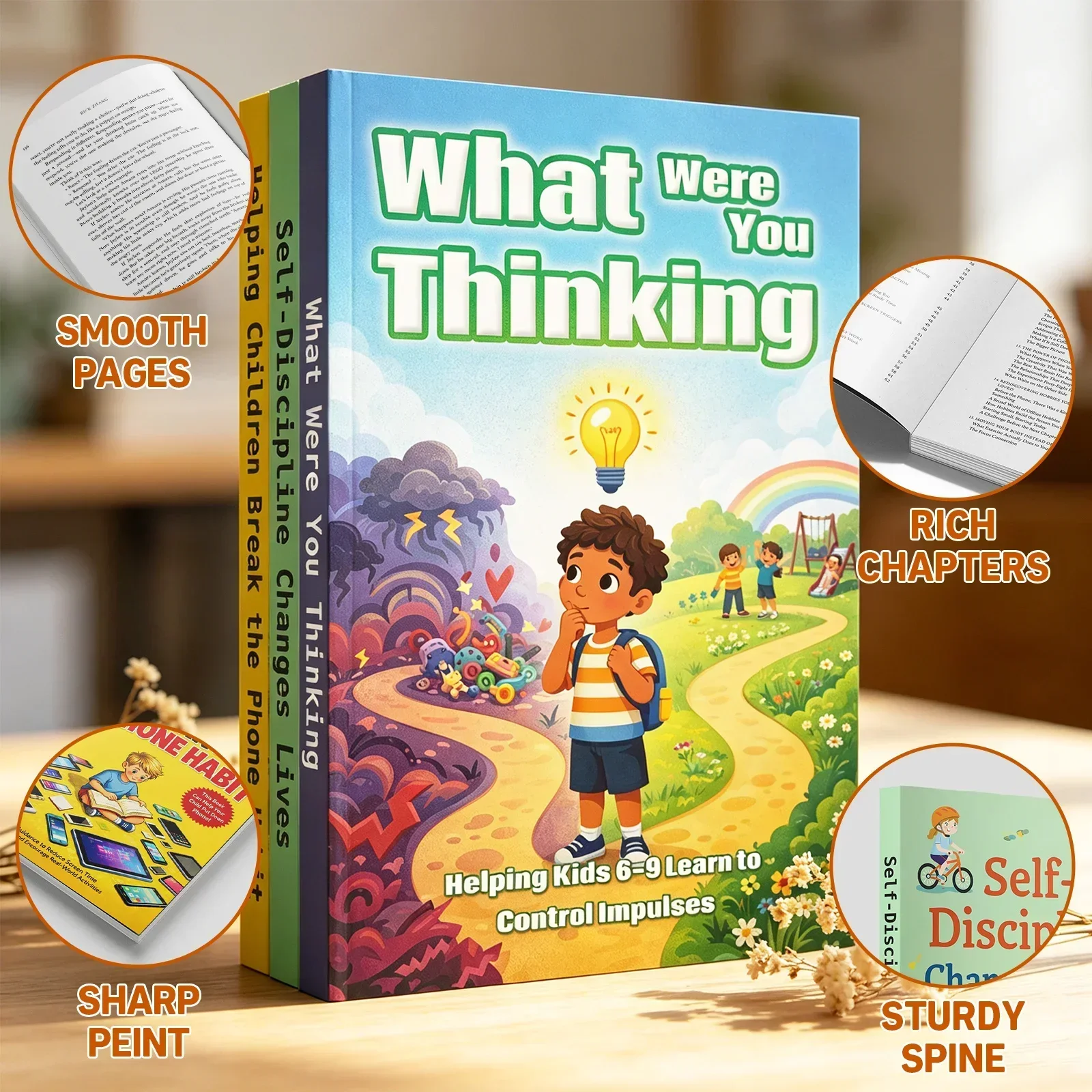 3-Book Kids and Teens Self-Discipline & Executive Function Book Set, Includes Helping Children Break the Phone Habit