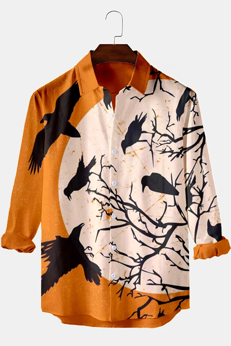 Y2k spring/autumn Új men's shirts 3d Orangután nyomtatás stv Ingujj Blúz Lezser Megmunkalás shirts Irdatlan T-idom Ing Férfi ruhák