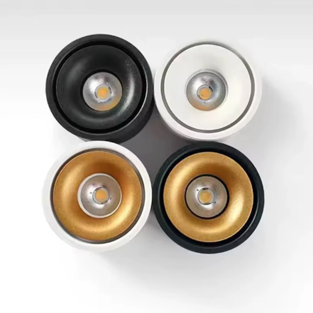 Round Surface Mounted LED Downlights 7W 9W 12W 15W 18W Mounted Ceiling Lamps Spot Light 110V/220V LED DownLight