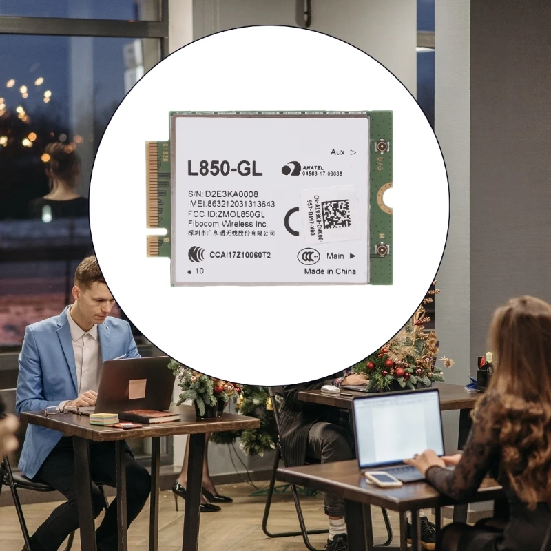 Fibocom L850-GL Full Netcom โมดูลไร้สายดาวน์สตรีม 450Mbps Unicom 3g Mobile ​​Telecom