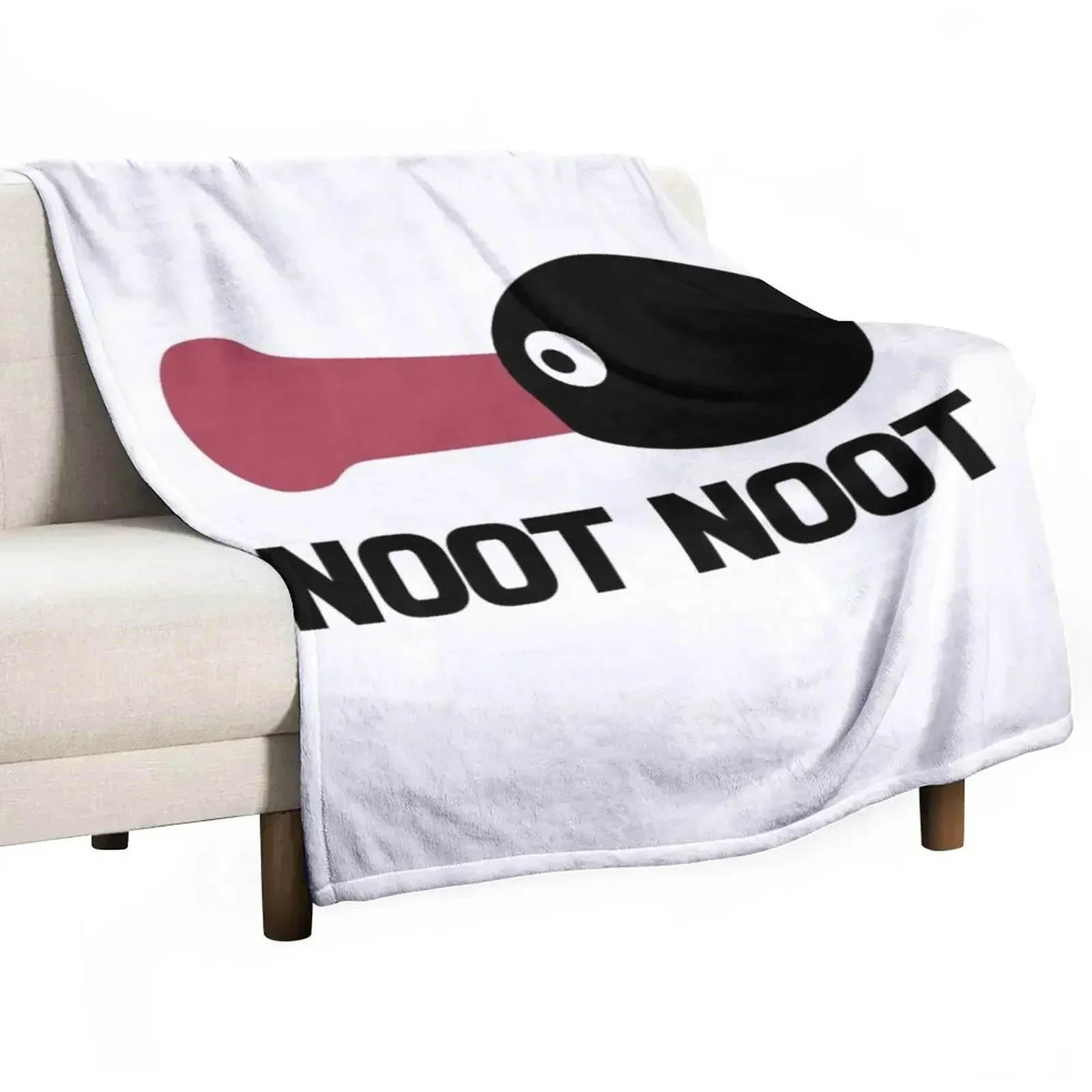 

Penguin Noot Noot Throw Blanket Heavy Vintage Blankets