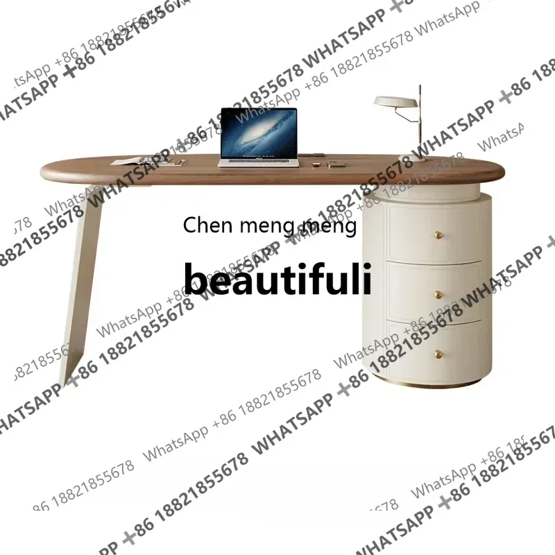 

X Desk Modern Minimalist Designer Study Home Desk Saddle Leather Light Luxury Computer DeskA