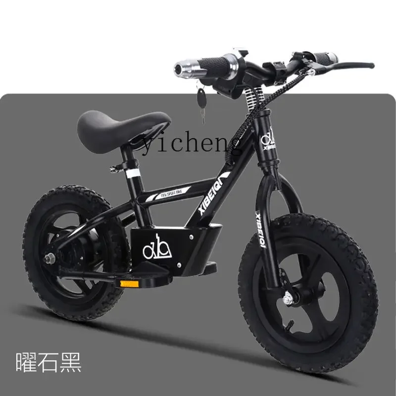 Tqh infantil elétrica deslizante bicicleta equilíbrio brinquedo e-sports carro elétrico infantil duas rodas