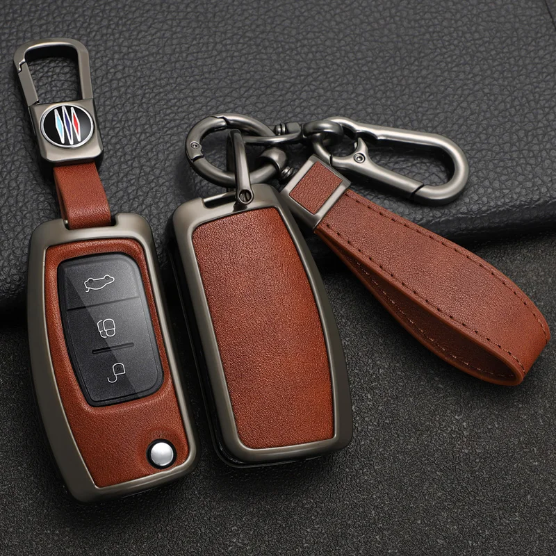 Car Folding Key Cover Case For Ford Fiesta Focus 2 Ecosport Kuga Escape Falcon B-Max C-Max Eco Sport Galaxy Accessories