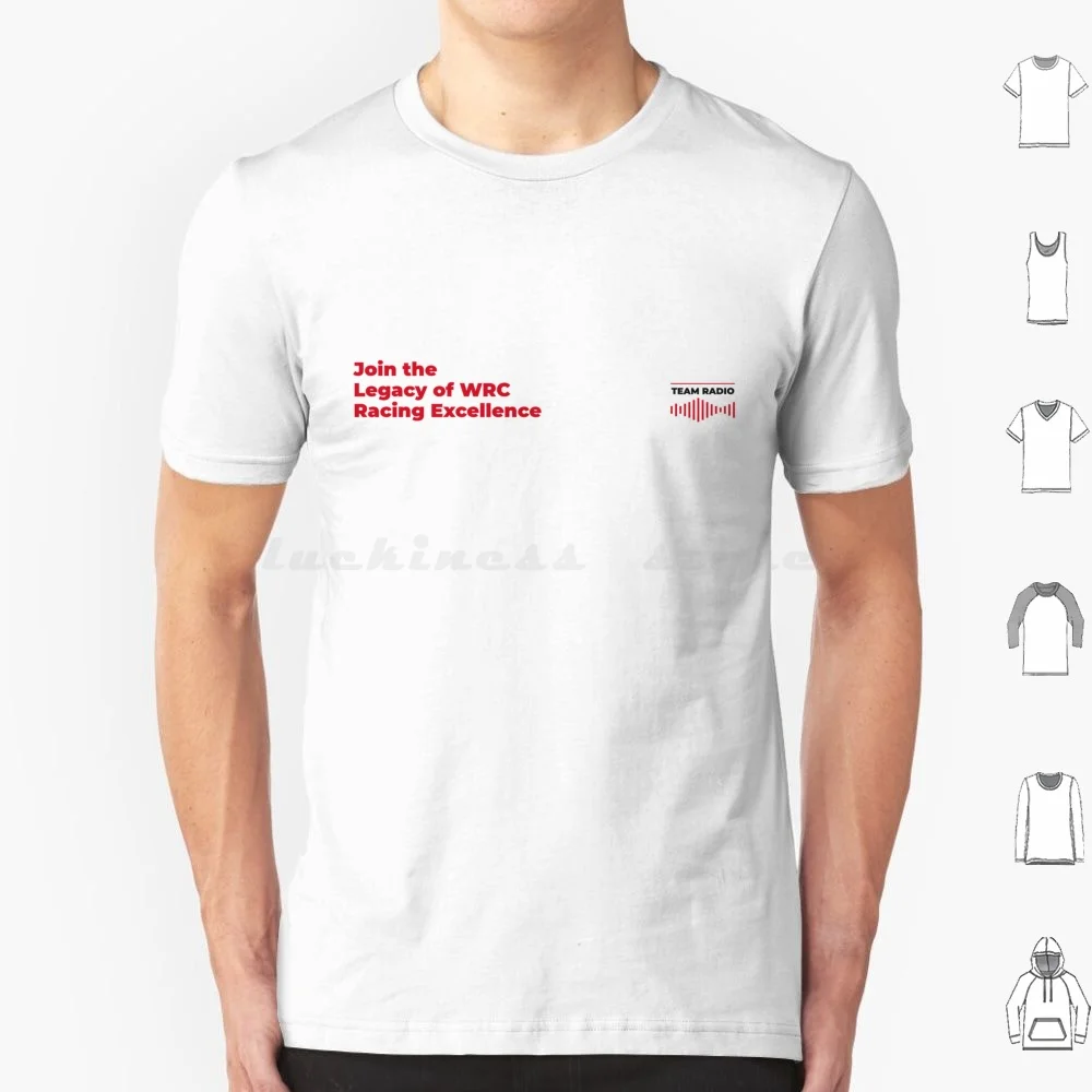 Join The Legacy Of Wrc Racing Excellence T Shirt Men Women Kids 6xl Wrc World Rally Inspirational Text Red Racing Minimal Proef