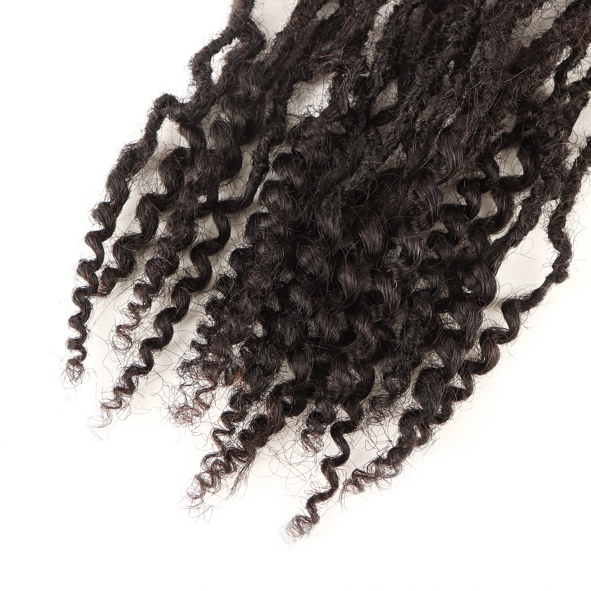 Orientfashion Sister Locs Faux Micro Crochet Hair Goddess Soft Locs Micro Dreadlocks 0.1-0.2cm Interlocs with Curly End