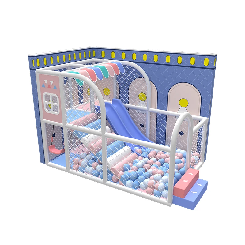 Castle - Small Indoor Play Area, Soft-Padded Slide Equipment