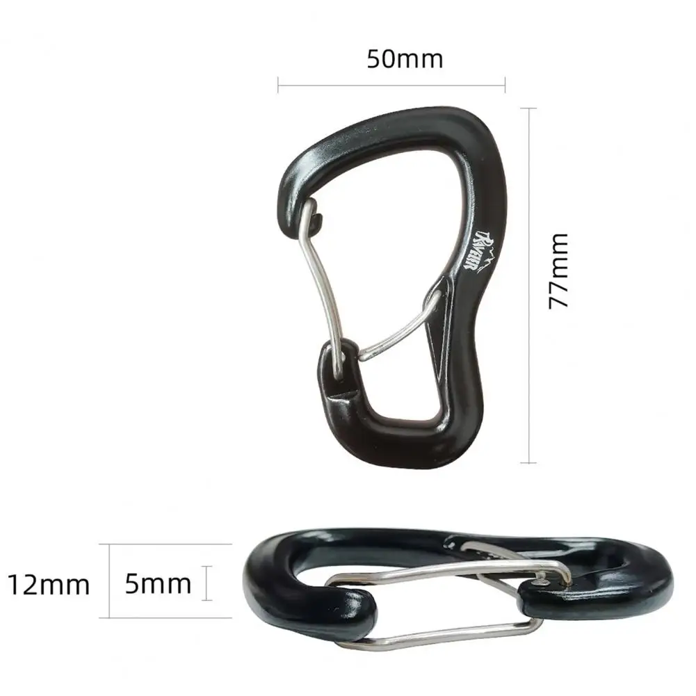 Karabiner haken D-Ring Outdoor-Karabiner haken starker tragender leichter Hochleistungs-D-Ring-Karabiner für Camping wanderungen