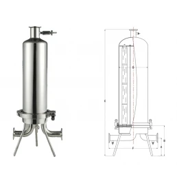 Buda Stainless Steel Food Grade Sanitary Filter Housing