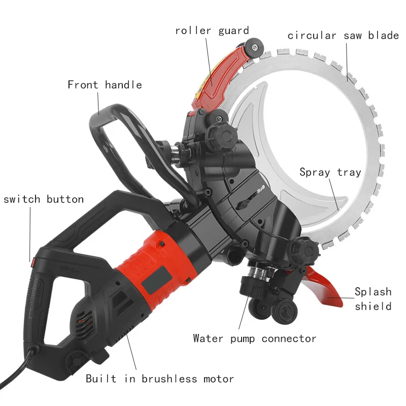 ماكينة منشار جدارية حلقية 220 فولت بسعر مناسب وسهولة الصيانة لقطع الأسلاك الفعالة للبناء والتجديد #2