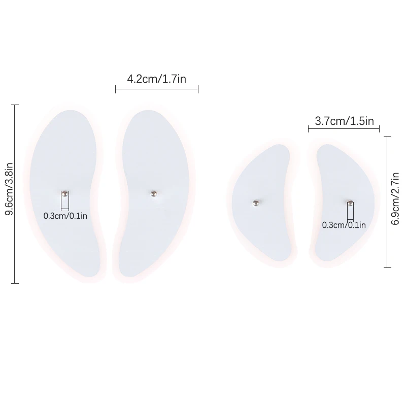 4 шт., электронные электроды для стимуляции мышц