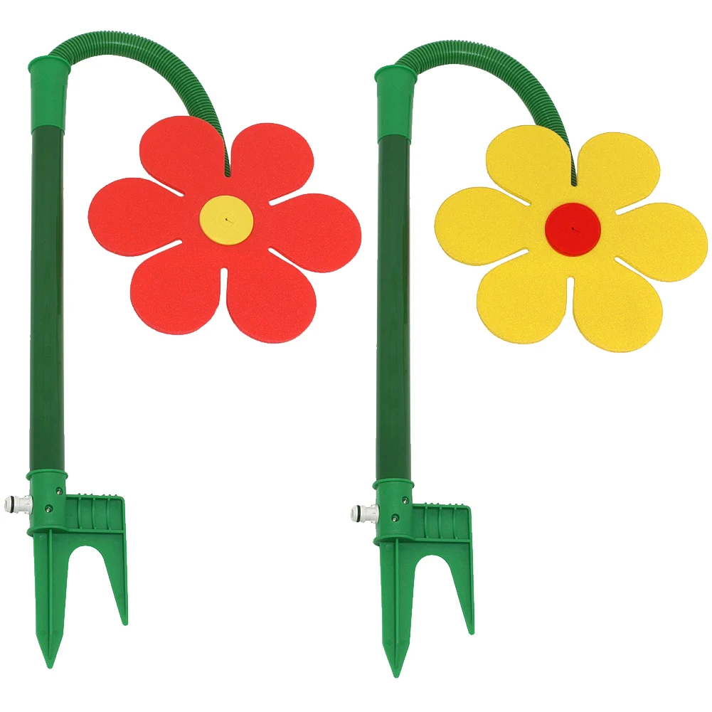 720° Rotating Flower Shape Dancing Daisy Sprinkler Toys Crazy Spin Water Sprayer Garden Sprinkler For Garden Watering System