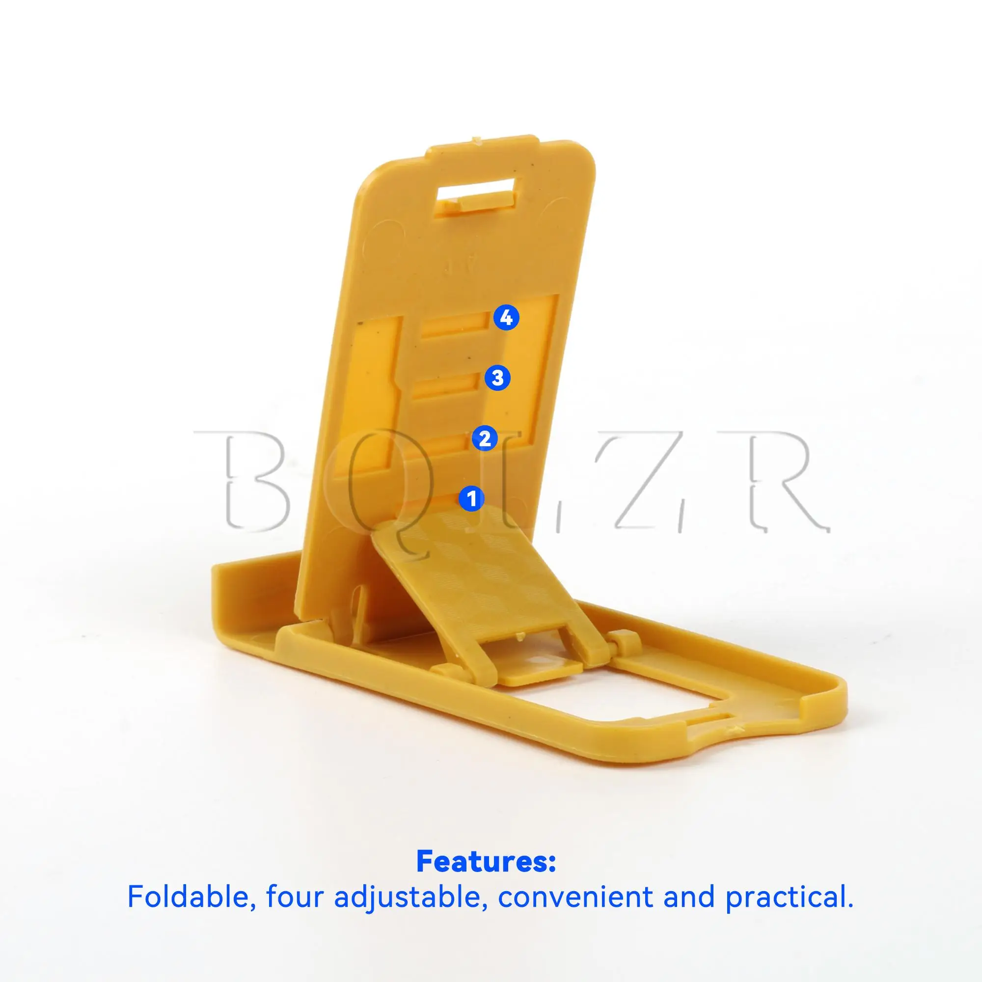 Bqlzr Plastic Verstelbare Telefoonstandaard Voor Tabletweergave 3.15 "X 1.46" Geel