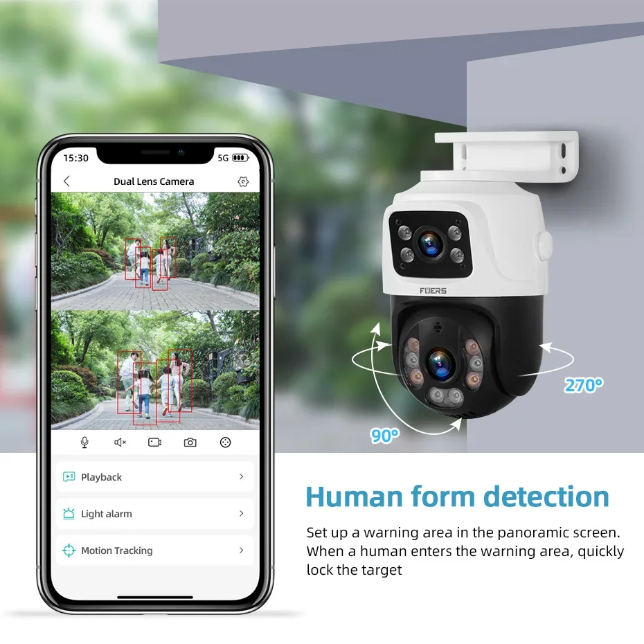 

KERUI Outdoor Wireless 4MP 6MP 8MP PTZ POE IP Camera Home Security CCTV Video Surveillance Camera Human Detection 4CH 8CH NVR